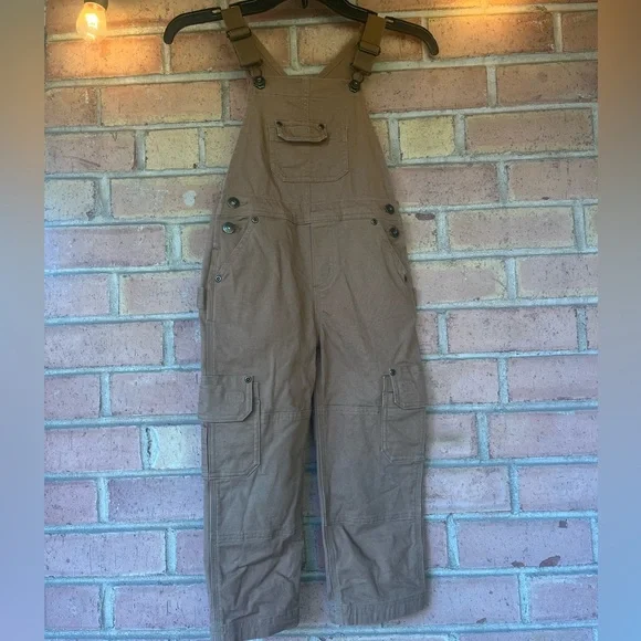 Duluth Trading Co Boys Size 5' DuluthFlex Fire Hose Bib Overalls - worn gently - Picture 4 of 6